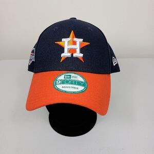 Houston Astros Baseball Cap OS Navy Blue Orange Embroidered Logo New Era 2015